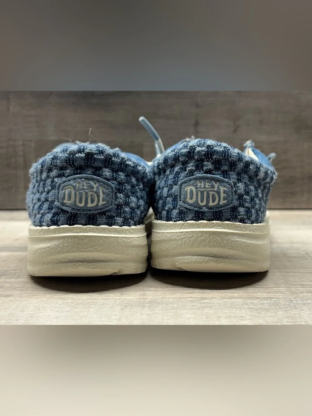 Hey Dude Kids Denim Blue Slip-On Sneakers